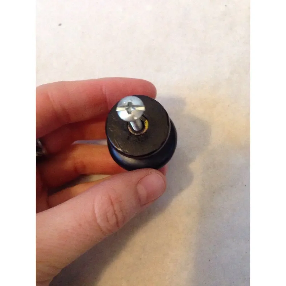 Vintage Style Beehive Retro Black Wood Wooden Cabinet Knob Drawer Pull 3cm